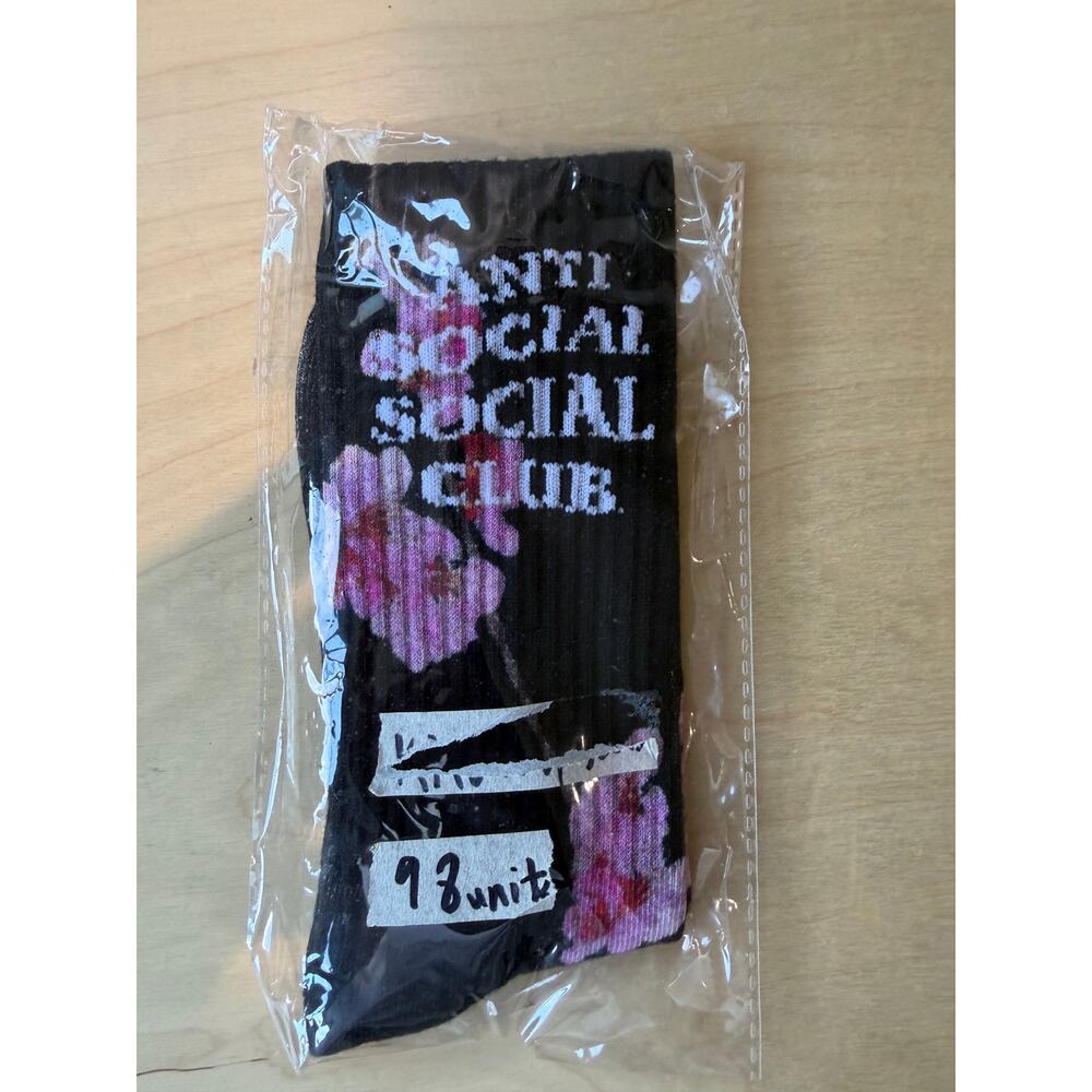 Anti Social Social Club Kkotch Socks Black NWT - Picture 5 of 5